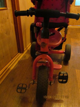 детский трёхколёсный велосипед AZIMUT TRIKE .состояние хорошее,имеются ремни без. . фото 4