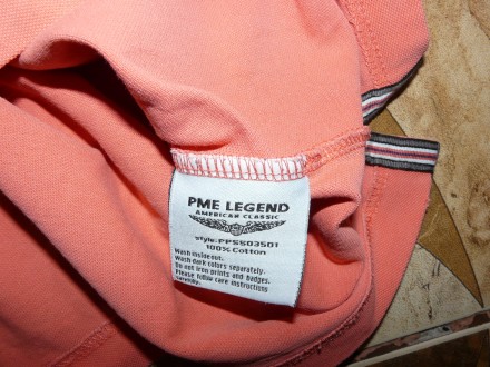 Тениска  поло PME Legend American classic оригинал size 48 100% хлопок,  плечи -. . фото 4