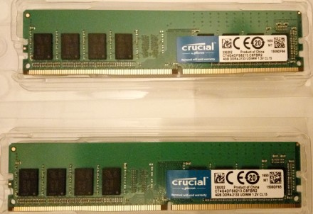 Crucial 4GB 288-Pin DDR4 SDRAM DDR4 2133 (PC4 17000) Desktop Memory Model CT4G4D. . фото 3