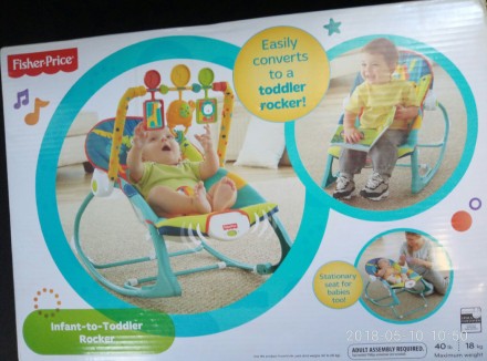 Новое, в упаковке.
Портативное кресло-качалка "Зоопарк" рассчитана на детей вес. . фото 4