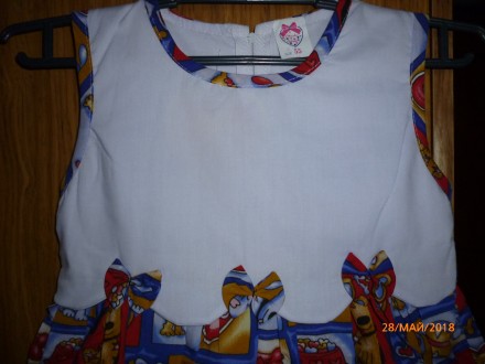 Предлагаю новое красивейшее платье для маленькой принцессы. Ткань х\б. Смотрится. . фото 3