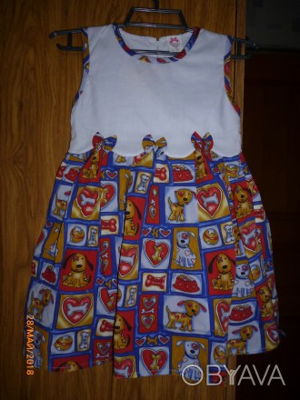 Предлагаю новое красивейшее платье для маленькой принцессы. Ткань х\б. Смотрится. . фото 1