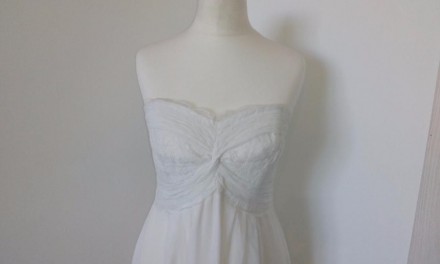 Очень нежное свадебное платье из воздушного шифона молочного цвета с подкладкой . . фото 3