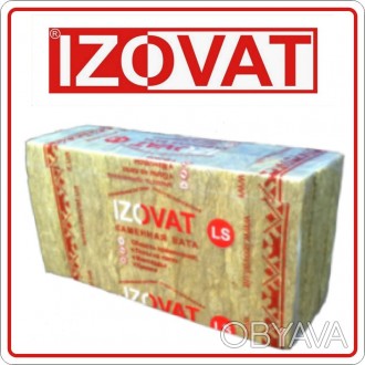 Izovat LS 100 - это качественный минеральный утеплитель в плитах из каменной ват. . фото 1