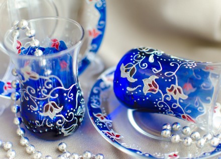 Армуды азербайджанские стаканчики для чая Аквамарин.
Все наборы на сайте 
http. . фото 3