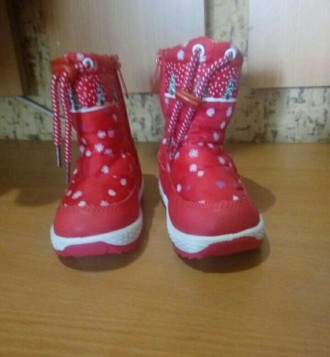 Зимні черевички для дівчинки,розмір 21 довжина устілки 12.5 см. . фото 3