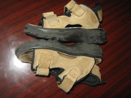 Босоножки детские кожаные Bobbi shoes. В хорошем состоянии. Длина стельки 17,5см. . фото 5