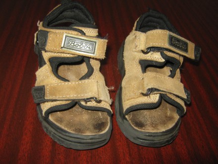 Босоножки детские кожаные Bobbi shoes. В хорошем состоянии. Длина стельки 17,5см. . фото 3