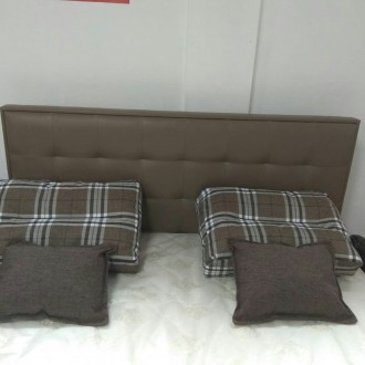Ліжко з ламелевим(буковим) каркасом. Матеріал - екошкіра на тканинній основі. До. . фото 4