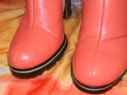 Зимові жіночі чобітки українського виробництва з натуральної шкіри, з натуральни. . фото 9