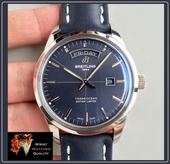 BREITLING - Transocean Day & Date Aurora Blue Automatic - Steel (Limited)
Ref: . . фото 3