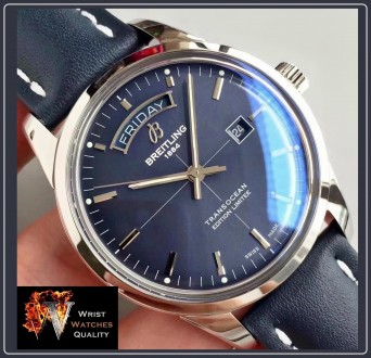 BREITLING - Transocean Day & Date Aurora Blue Automatic - Steel (Limited)
Ref: . . фото 7