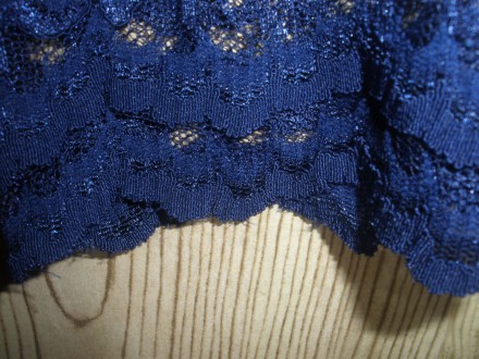 Платье темно-синего цвета, обтягивающее, кружевное, подкладка стрейч(будут указа. . фото 6