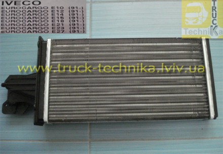 Радиатор печки салона Iveco Eurocargo 175x295x42mm теплообменник
 Iveco 9841840. . фото 2