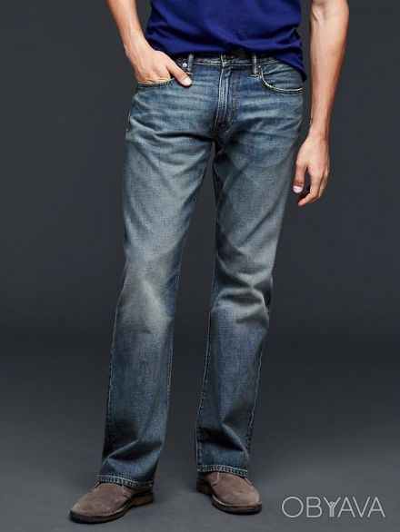Классические джинсы gap 1969 boot fit jeans (medium authentic wash), р 34х34, со. . фото 1