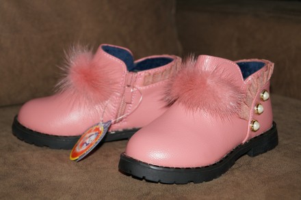 Шикарные демисезонные ботиночки нежно-розового цвета.
Легкие, удобные прекрасно. . фото 4