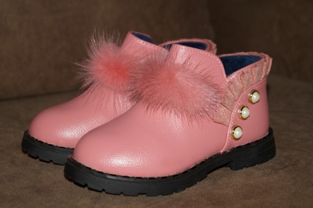 Шикарные демисезонные ботиночки нежно-розового цвета.
Легкие, удобные прекрасно. . фото 2