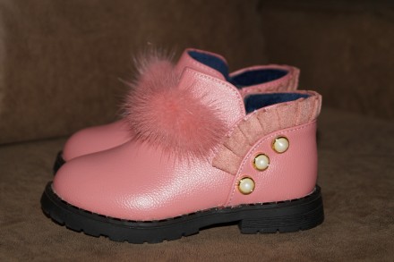 Шикарные демисезонные ботиночки нежно-розового цвета.
Легкие, удобные прекрасно. . фото 3