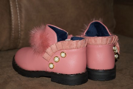 Шикарные демисезонные ботиночки нежно-розового цвета.
Легкие, удобные прекрасно. . фото 5