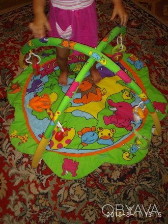 Развивающий коврик Canpol Babies Зооленд. Можно вешать лубимые игрушки на две ду. . фото 1