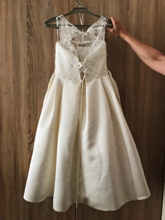Продаю своё чудесное свадебное платье (ниже колен, в отличном состоянии, б/у 1 р. . фото 7