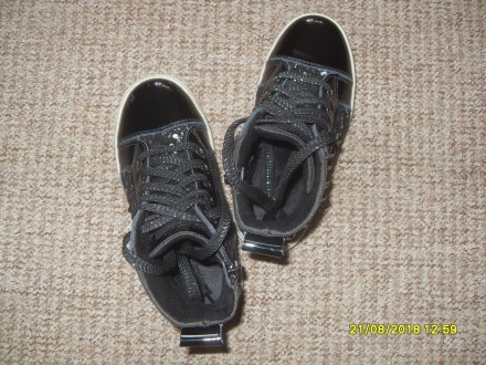 Продам чорні комбіновані демісезонні черевички 29 р. на дівчинку. У відмінному с. . фото 4