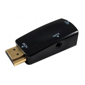 Переходник HDMI-VGA + Audio позволяет передавать видео и изображения с устройств. . фото 2