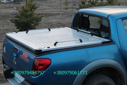 Алюминиевая крышка багажника Mitsubishi L200, крышка багажника Митсубиси Л200. К. . фото 3
