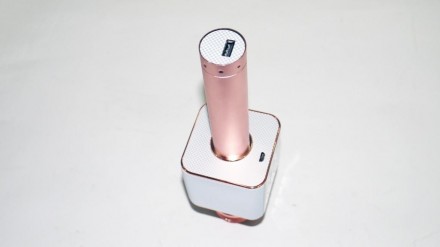 Микрофон Q9 портативный караоке с динамиком с чехлом (Розовый)
Портативный Кара. . фото 6