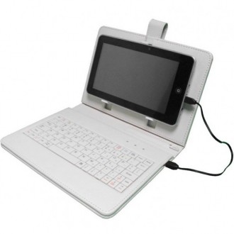 Чехол клавиатура для планшета 9" EN-Rus MicroUSB Белый
Отличный чехол с качеств. . фото 2