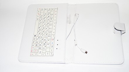 Чехол клавиатура для планшета 9" EN-Rus MicroUSB Белый
Отличный чехол с качеств. . фото 6