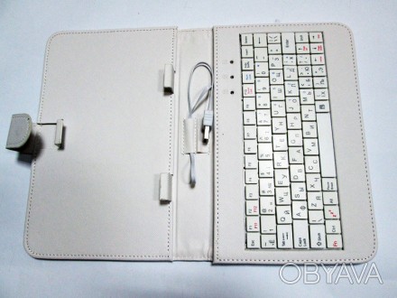 Чехол клавиатура для планшета 7 EN-Rus USB Белый
Отличный чехол с качественной . . фото 1