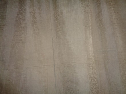 Продается новая тюль бежевого цвета с красивым кружевом на шторной ленте, ткань . . фото 3