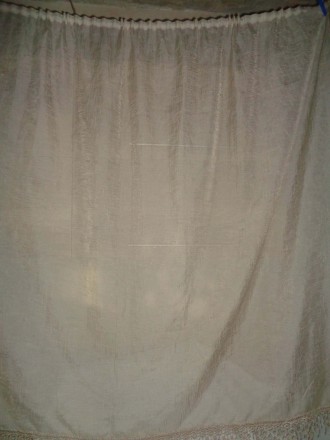 Продается новая тюль бежевого цвета с красивым кружевом на шторной ленте, ткань . . фото 5