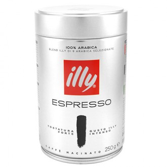 Кофе Illy Espresso Dark — молотая смесь из девяти элитных сортов арабики, зерна . . фото 3
