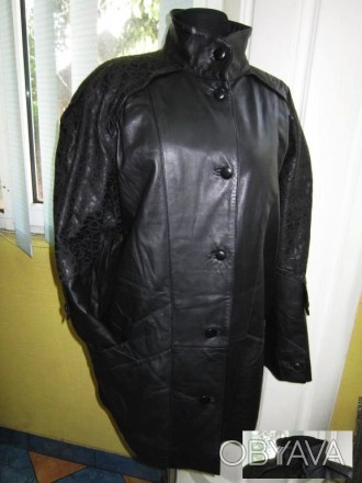 Большая стильная женская кожаная куртка NORMA. Германия. Лот 248