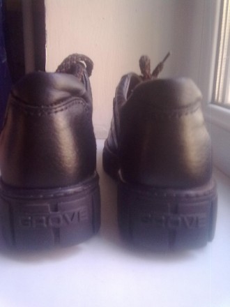 Кожаные, черные, осенние туфли от Львовской фабрики "Мальви", р.39, прочная подо. . фото 6