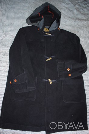 Продам отличное пальто Даффлкот Daniel Dodd XL (52). цвет - темно синий (воронье. . фото 1