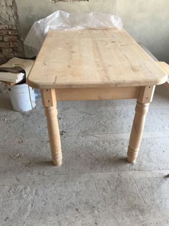 Новый деревянный стол с ольхи. 
Размеры : ДШВ 2,45/90/78. Можно раздвинуть стол. . фото 7