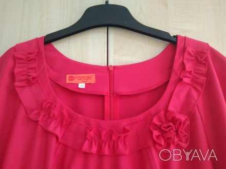 Вечернее фирменное розовое платье Cat Orange, по спине молния, внизу шлица, рука. . фото 1