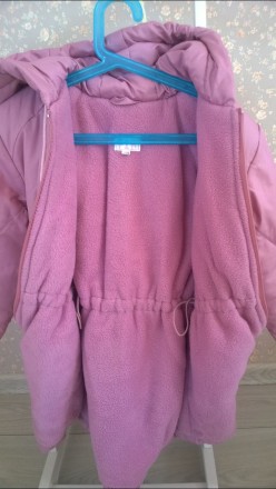 Продається зимова курточка, рожевого кольору для дівчинки у відмінному стані, рі. . фото 4