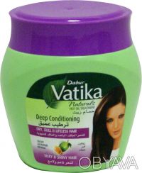 Маска для сухих волос Dabur VATIKA Virgin Olive Deep Conditioningсоздана на нату. . фото 2
