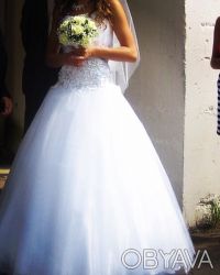 Продам единственное в своём роде свадебное платье! Состояние идеальное, выглядит. . фото 6