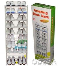 Если у вас накопилось много пар обуви, вам пригодится органайзер для обуви Amazi. . фото 3