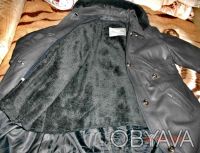 Пальто женское кожаное, р,50-52 с капюшоном, темно-серого цвета,в хорошем состоя. . фото 6