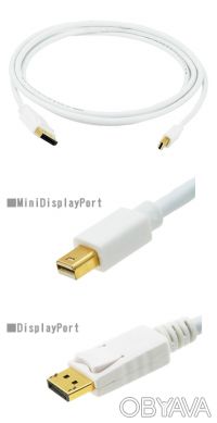 Mini DisplayPort-to DisplayPort кабель.
Кабель Mini DisplayPort – DisplayPort –. . фото 3