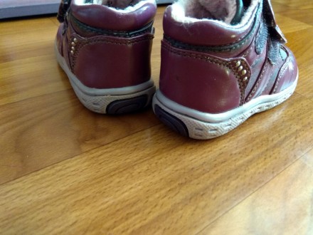 Утепленные ботиночки ARIAL на размер 19, полная длина стельки 12см, но на ножку . . фото 3