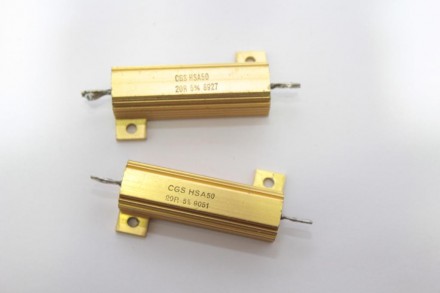Резистор CGS HSA50 20R 5%. Б/У. С возможностью крепления на радиатор.. . фото 3