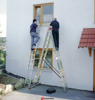 Универсальные алюминиевые секционные раскладные лестницы незаменимы как в строит. . фото 3