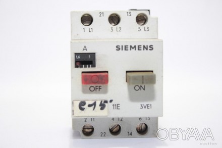Автоматический выключатель электродвигателя (тепловое реле) Siemens 3VE1010-2G1-. . фото 1